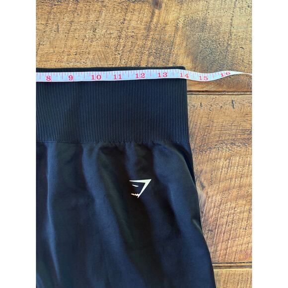 NWOT Womens‎ Black Gymshark Everyday Seamless Leggings Stretch Lightweight Large - Picture 5 of 7